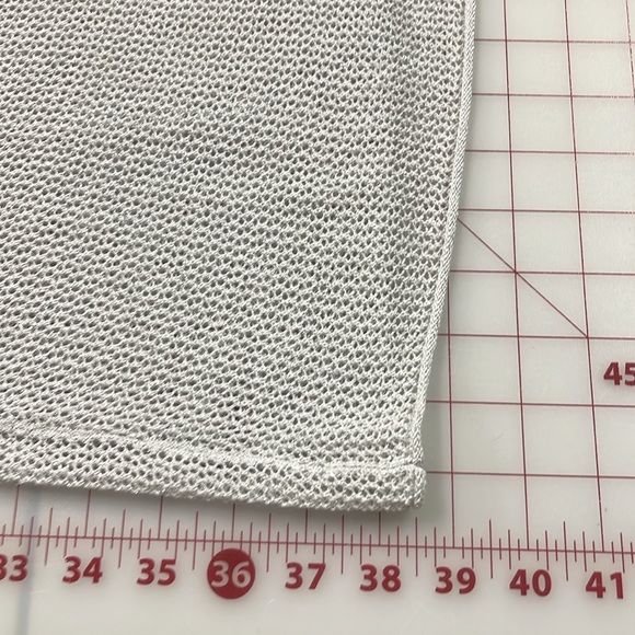 CHICO'S NWT Travelers Silver Metallic Open Front Party Evening Duster Cardigan L - Picture 16 of 16